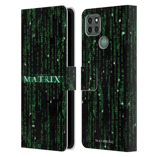 The Matrix Key Art Codes Leather Book Wallet Case Cover For Motorola Moto G9 Power