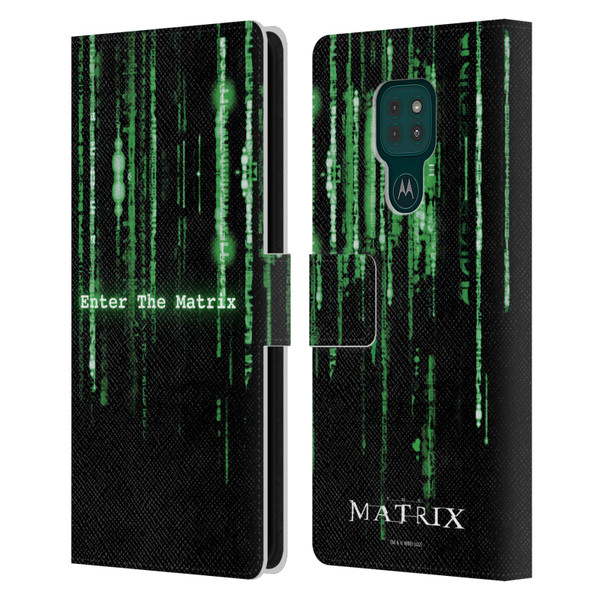 The Matrix Key Art Enter The Matrix Leather Book Wallet Case Cover For Motorola Moto G9 Play