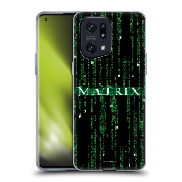 The Matrix Key Art Codes Soft Gel Case for OPPO Find X5 Pro