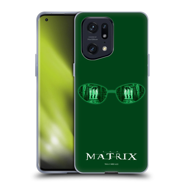 The Matrix Key Art Glass Soft Gel Case for OPPO Find X5 Pro