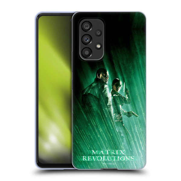 The Matrix Revolutions Key Art Morpheus Trinity Soft Gel Case for Samsung Galaxy A53 5G (2022)