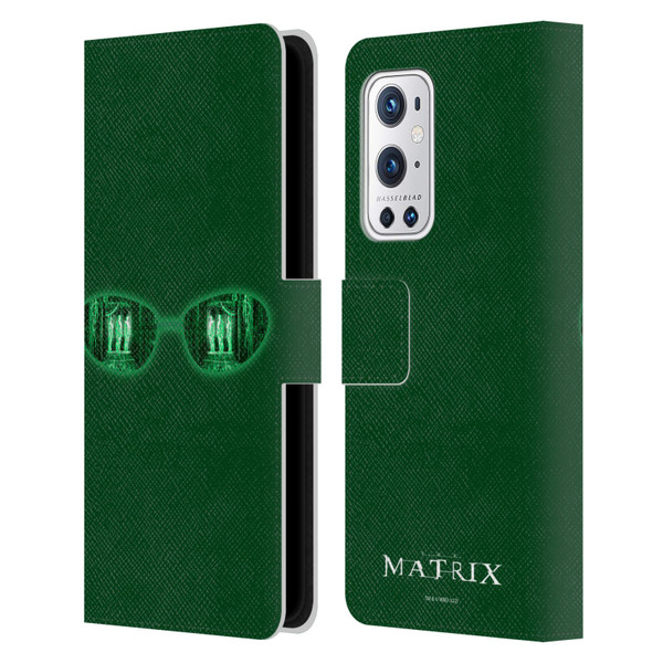 The Matrix Key Art Glass Leather Book Wallet Case Cover For OnePlus 9 Pro