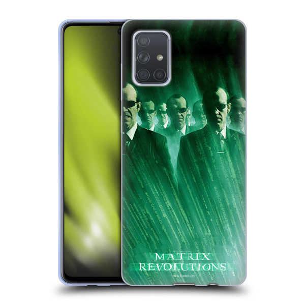 The Matrix Revolutions Key Art Smiths Soft Gel Case for Samsung Galaxy A71 (2019)