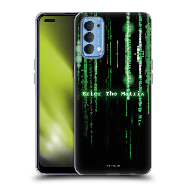 The Matrix Key Art Enter The Matrix Soft Gel Case for OPPO Reno 4 5G