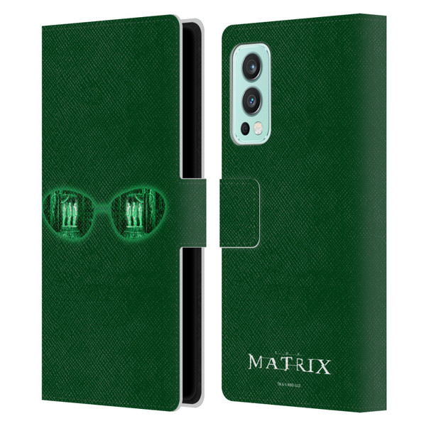 The Matrix Key Art Glass Leather Book Wallet Case Cover For OnePlus Nord 2 5G