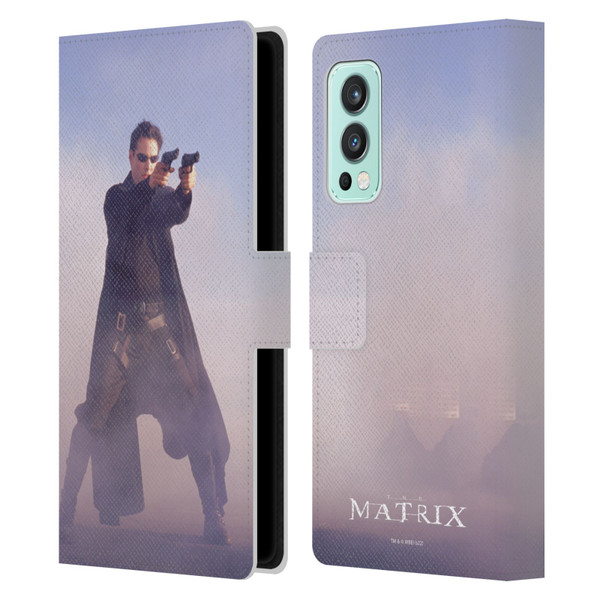 The Matrix Key Art Neo 2 Leather Book Wallet Case Cover For OnePlus Nord 2 5G