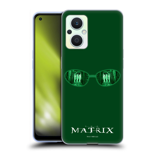 The Matrix Key Art Glass Soft Gel Case for OPPO Reno8 Lite