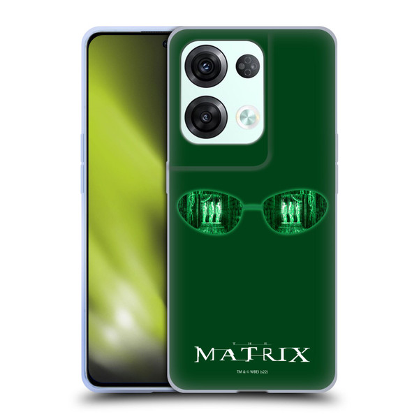 The Matrix Key Art Glass Soft Gel Case for OPPO Reno8 Pro