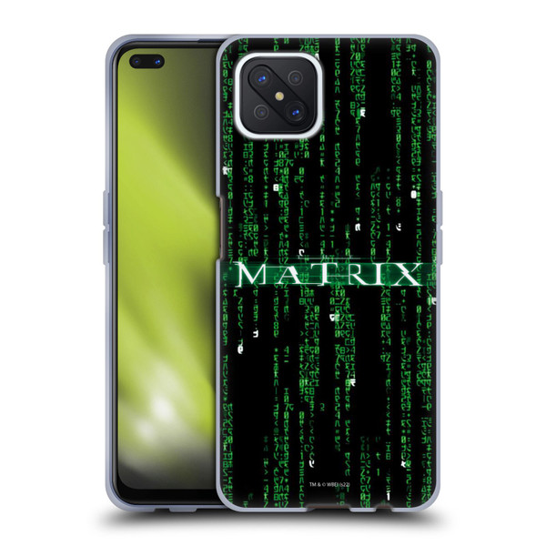 The Matrix Key Art Codes Soft Gel Case for OPPO Reno4 Z 5G