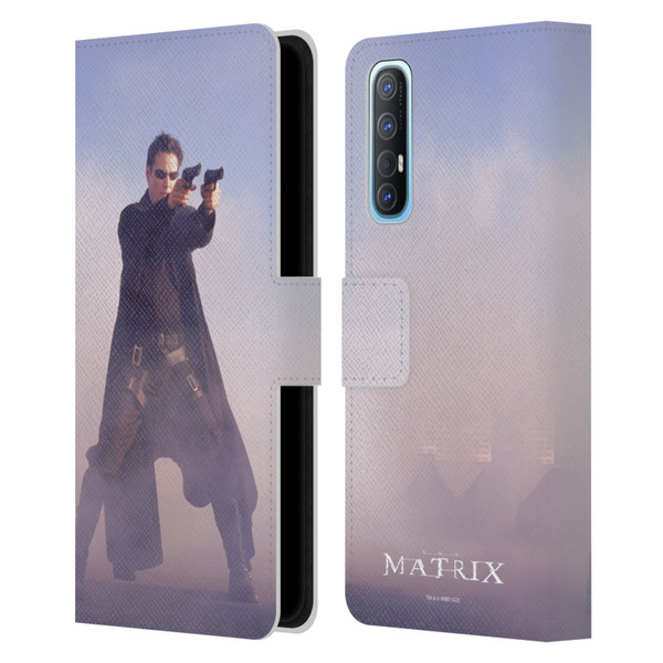 The Matrix Key Art Neo 2 Leather Book Wallet Case Cover For OPPO Find X2 Neo 5G