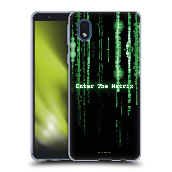 The Matrix Key Art Enter The Matrix Soft Gel Case for Samsung Galaxy A01 Core (2020)
