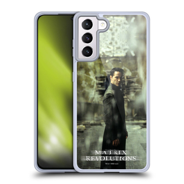 The Matrix Revolutions Key Art Neo 2 Soft Gel Case for Samsung Galaxy S21+ 5G