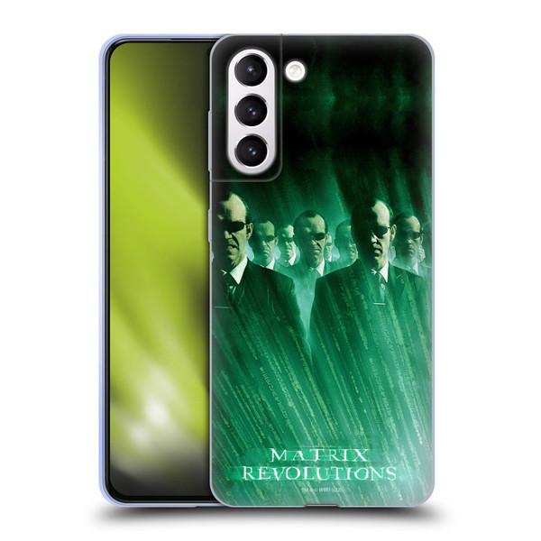 The Matrix Revolutions Key Art Smiths Soft Gel Case for Samsung Galaxy S21+ 5G