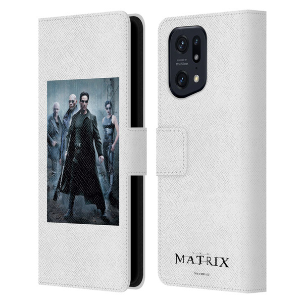 The Matrix Key Art Group 1 Leather Book Wallet Case Cover For OPPO Find X5 Pro