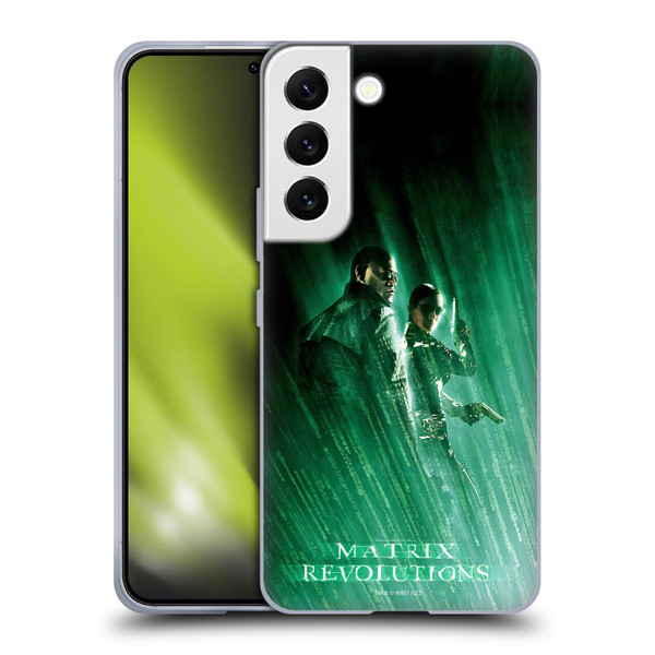 The Matrix Revolutions Key Art Morpheus Trinity Soft Gel Case for Samsung Galaxy S22 5G