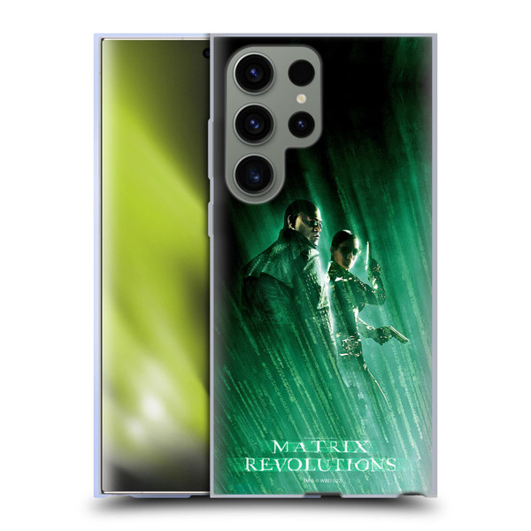 The Matrix Revolutions Key Art Morpheus Trinity Soft Gel Case for Samsung Galaxy S23 Ultra 5G