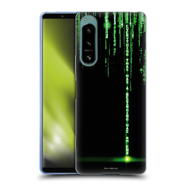 The Matrix Revolutions Key Art Everything That Has Beginning Soft Gel Case for Sony Xperia 5 IV