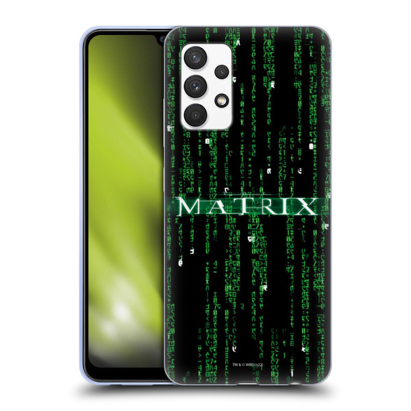 The Matrix Key Art Codes Soft Gel Case for Samsung Galaxy A32 (2021)