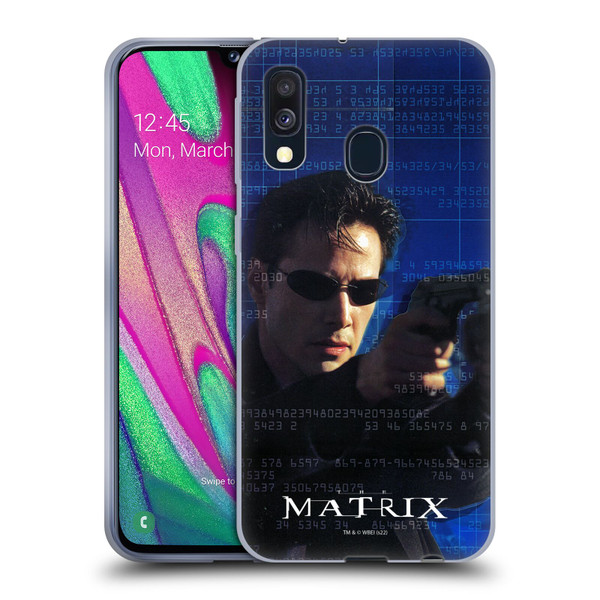 The Matrix Key Art Neo 1 Soft Gel Case for Samsung Galaxy A40 (2019)