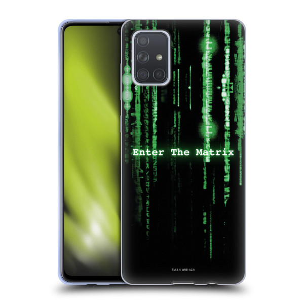 The Matrix Key Art Enter The Matrix Soft Gel Case for Samsung Galaxy A71 (2019)