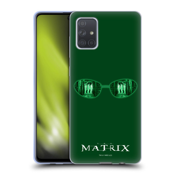 The Matrix Key Art Glass Soft Gel Case for Samsung Galaxy A71 (2019)