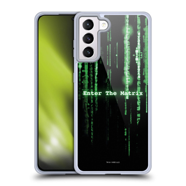 The Matrix Key Art Enter The Matrix Soft Gel Case for Samsung Galaxy S21+ 5G