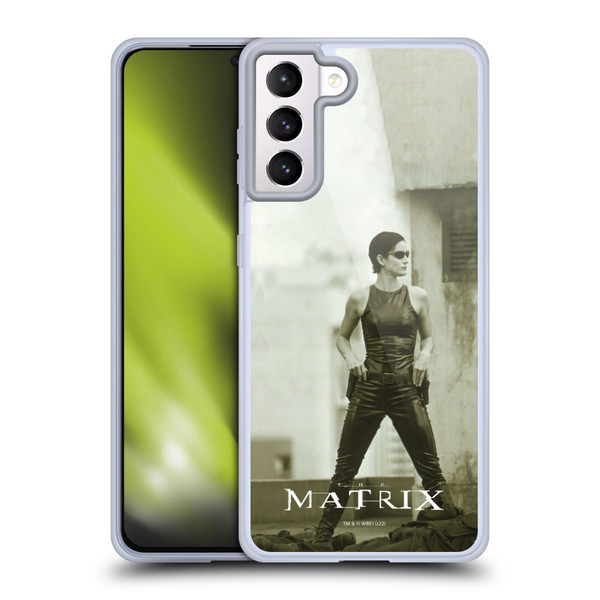 The Matrix Key Art Trinity Soft Gel Case for Samsung Galaxy S21+ 5G