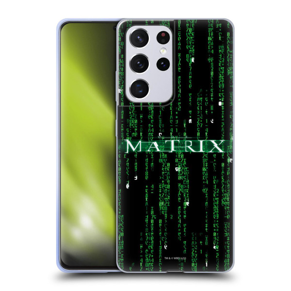 The Matrix Key Art Codes Soft Gel Case for Samsung Galaxy S21 Ultra 5G