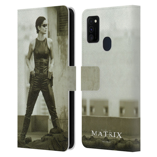 The Matrix Key Art Trinity Leather Book Wallet Case Cover For Samsung Galaxy M30s (2019)/M21 (2020)