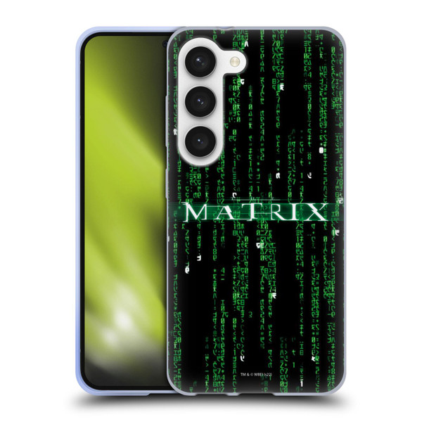 The Matrix Key Art Codes Soft Gel Case for Samsung Galaxy S23 5G