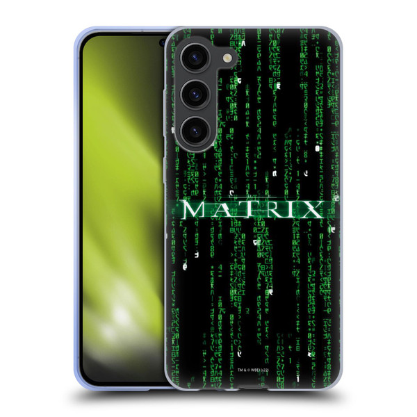 The Matrix Key Art Codes Soft Gel Case for Samsung Galaxy S23+ 5G