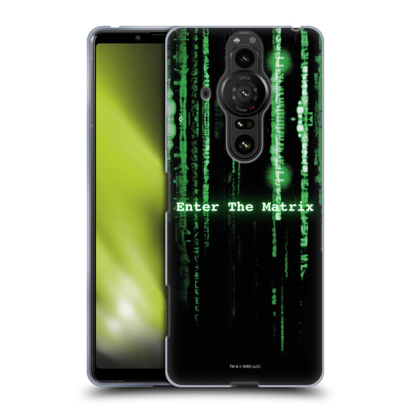 The Matrix Key Art Enter The Matrix Soft Gel Case for Sony Xperia Pro-I