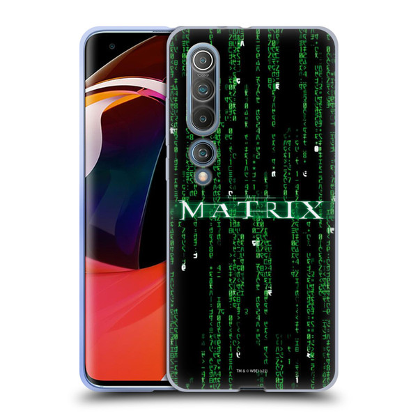 The Matrix Key Art Codes Soft Gel Case for Xiaomi Mi 10 5G / Mi 10 Pro 5G