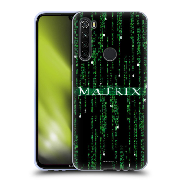 The Matrix Key Art Codes Soft Gel Case for Xiaomi Redmi Note 8T