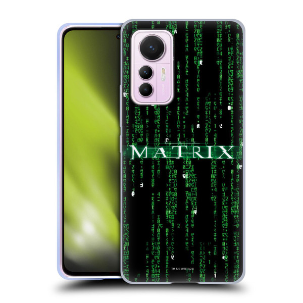The Matrix Key Art Codes Soft Gel Case for Xiaomi 12 Lite