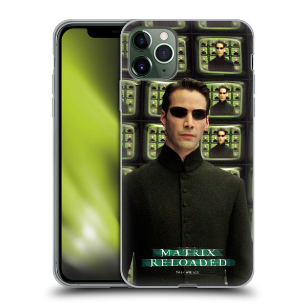 The Matrix Reloaded Key Art Neo 2 Soft Gel Case for Apple iPhone 11 Pro Max