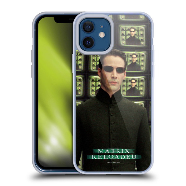 The Matrix Reloaded Key Art Neo 2 Soft Gel Case for Apple iPhone 12 / iPhone 12 Pro