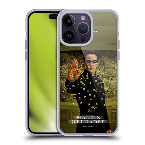 The Matrix Reloaded Key Art Neo 3 Soft Gel Case for Apple iPhone 14 Pro Max