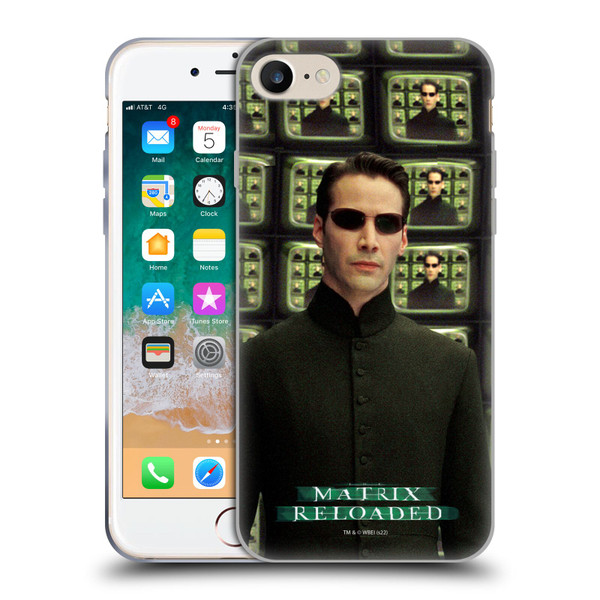 The Matrix Reloaded Key Art Neo 2 Soft Gel Case for Apple iPhone 7 / 8 / SE 2020 & 2022
