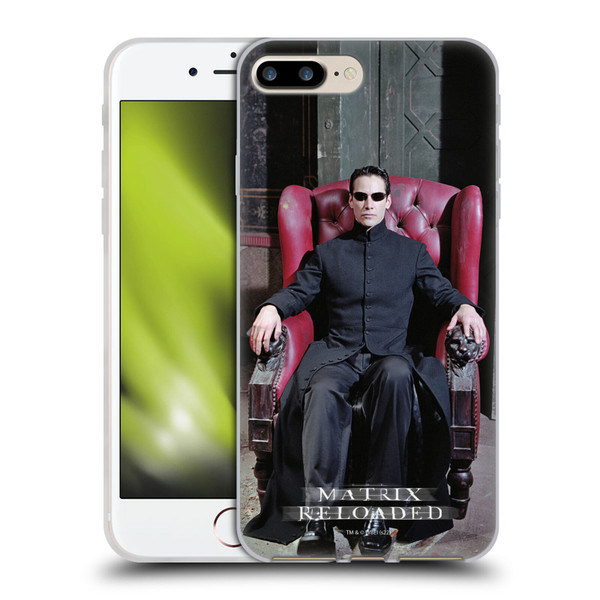 The Matrix Reloaded Key Art Neo 4 Soft Gel Case for Apple iPhone 7 Plus / iPhone 8 Plus