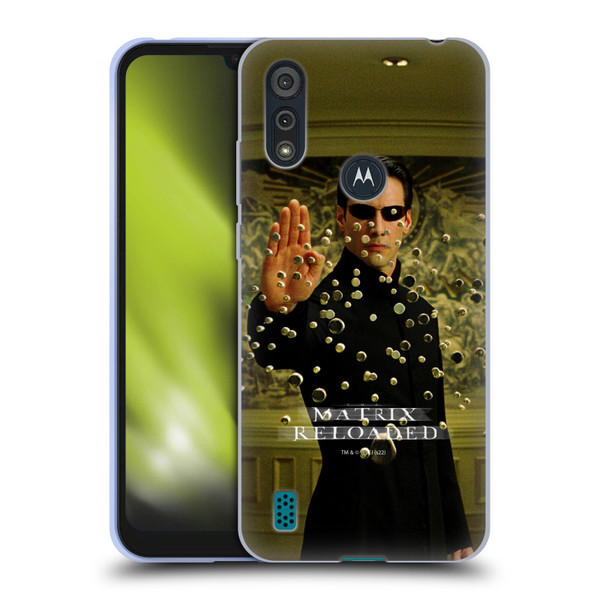The Matrix Reloaded Key Art Neo 3 Soft Gel Case for Motorola Moto E6s (2020)