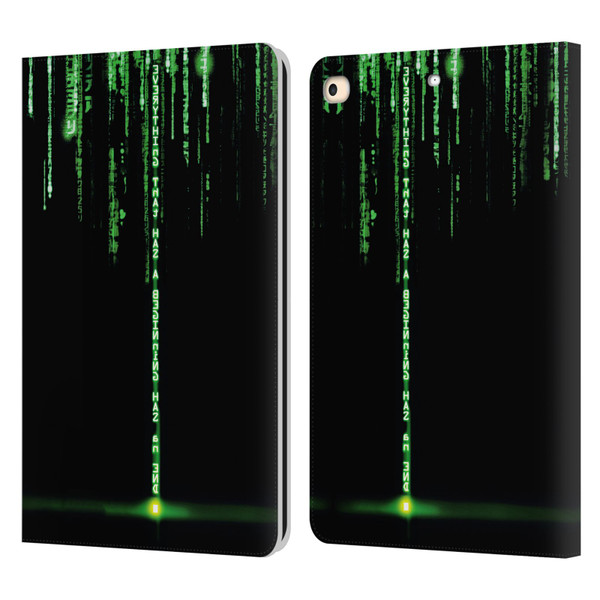 The Matrix Revolutions Key Art Everything That Has Beginning Leather Book Wallet Case Cover For Apple iPad 9.7 2017 / iPad 9.7 2018