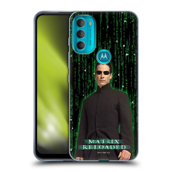 The Matrix Reloaded Key Art Neo 1 Soft Gel Case for Motorola Moto G71 5G