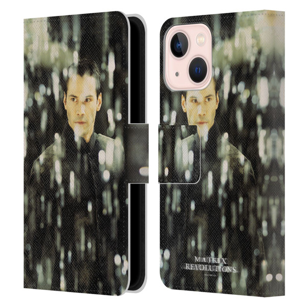 The Matrix Revolutions Key Art Neo 1 Leather Book Wallet Case Cover For Apple iPhone 13 Mini