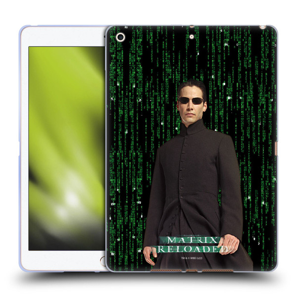 The Matrix Reloaded Key Art Neo 1 Soft Gel Case for Apple iPad 10.2 2019/2020/2021