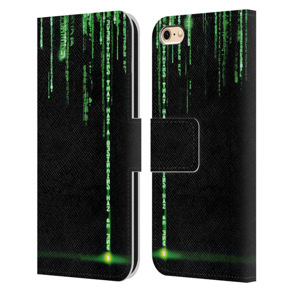 The Matrix Revolutions Key Art Everything That Has Beginning Leather Book Wallet Case Cover For Apple iPhone 6 / iPhone 6s