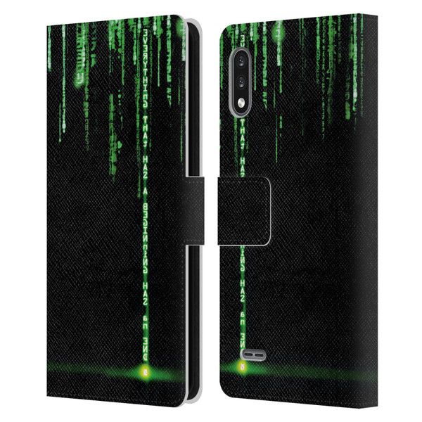 The Matrix Revolutions Key Art Everything That Has Beginning Leather Book Wallet Case Cover For LG K22