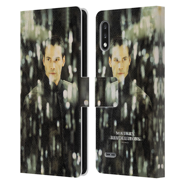 The Matrix Revolutions Key Art Neo 1 Leather Book Wallet Case Cover For LG K22