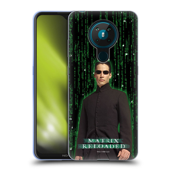 The Matrix Reloaded Key Art Neo 1 Soft Gel Case for Nokia 5.3