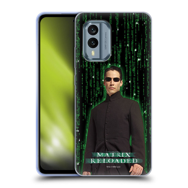 The Matrix Reloaded Key Art Neo 1 Soft Gel Case for Nokia X30